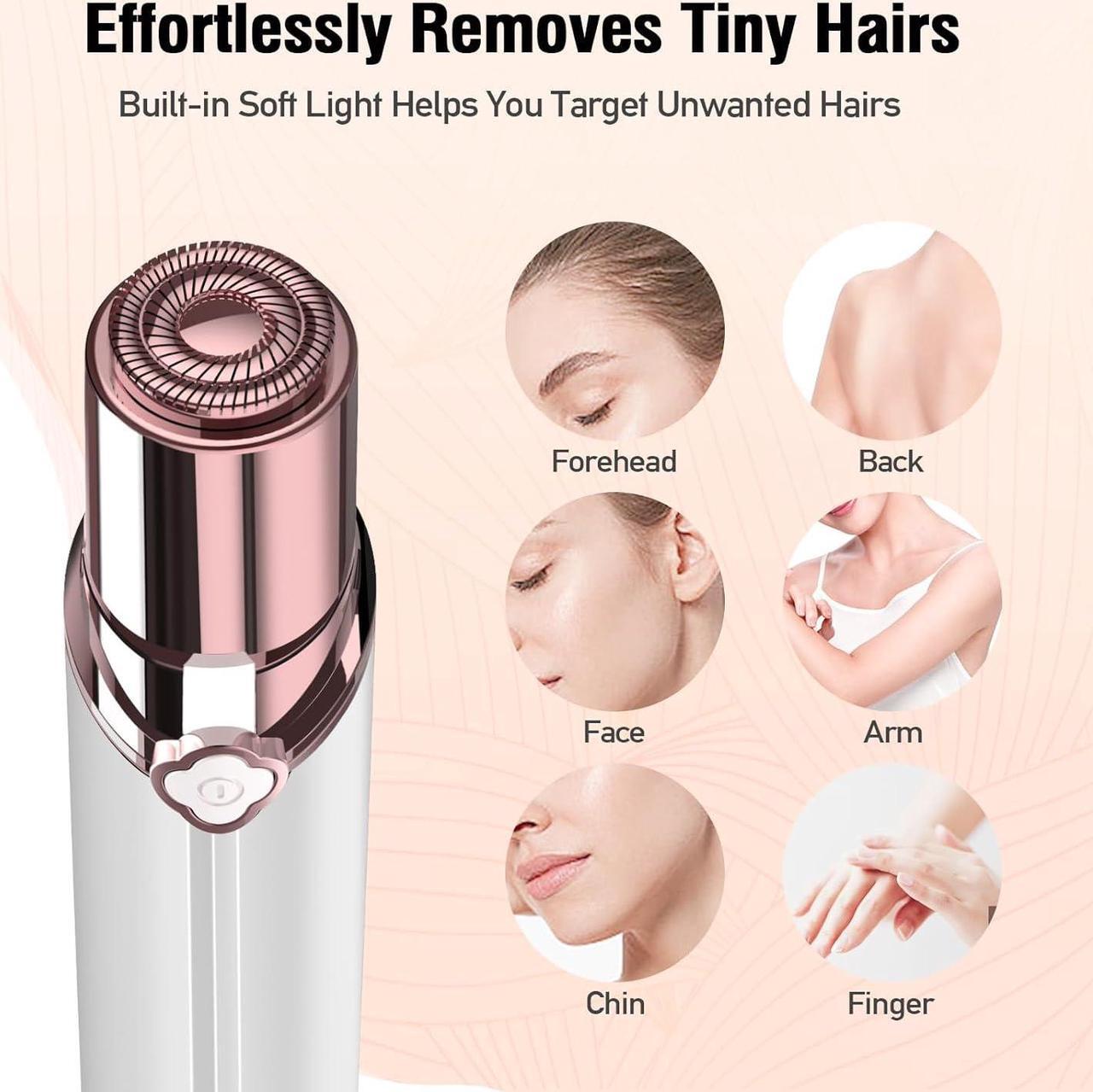 Alt view image 3 of 7 - Facial Hair Removal for Women(2 pcs), SEIHAI Face Razors for Women, Flawless Hair Remover, Painless Hair Removal Device, Facial Razors for Women Face Suitable as a Gift