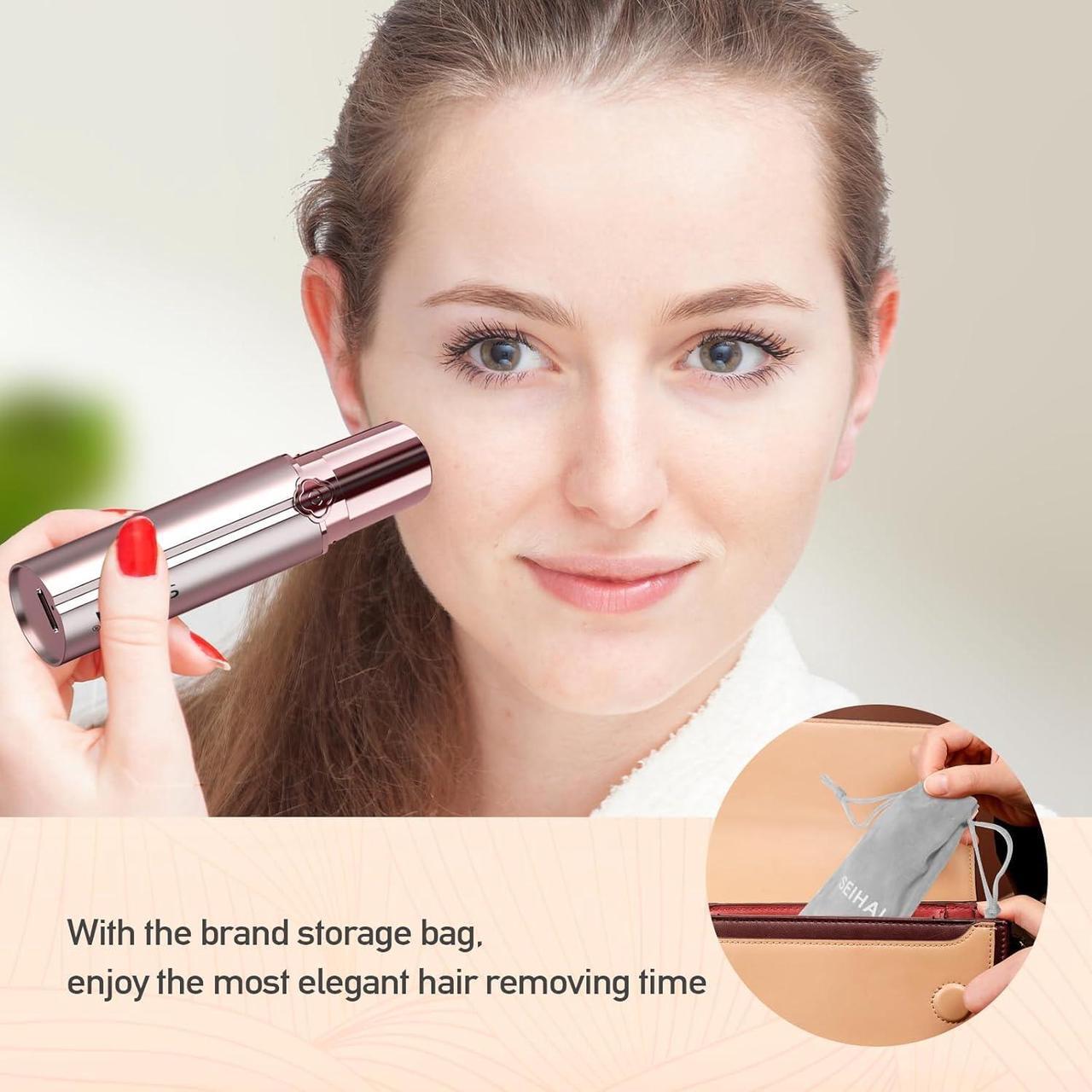 Alt view image 7 of 7 - Facial Hair Removal for Women(2 pcs), SEIHAI Face Razors for Women, Flawless Hair Remover, Painless Hair Removal Device, Facial Razors for Women Face Suitable as a Gift