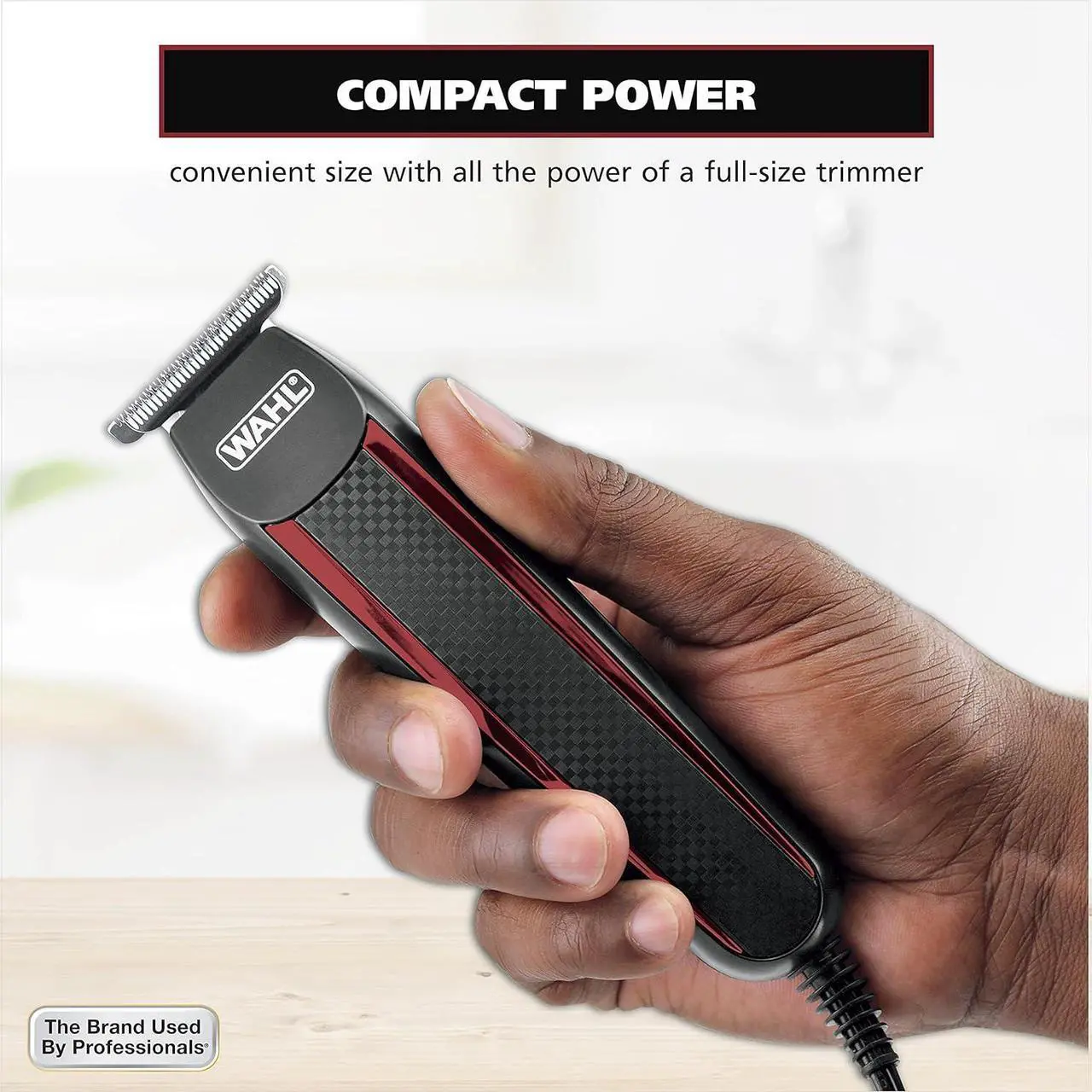 Alt view image 3 of 7 - Wahl Edge Pro Bump Free Corded Beard Trimmer for Men Touch Up Trimmer & Grooming Detailer Kit  Perfect for Edging Beards, Mustaches, Hair, & Stubble,  Model 9686-300
