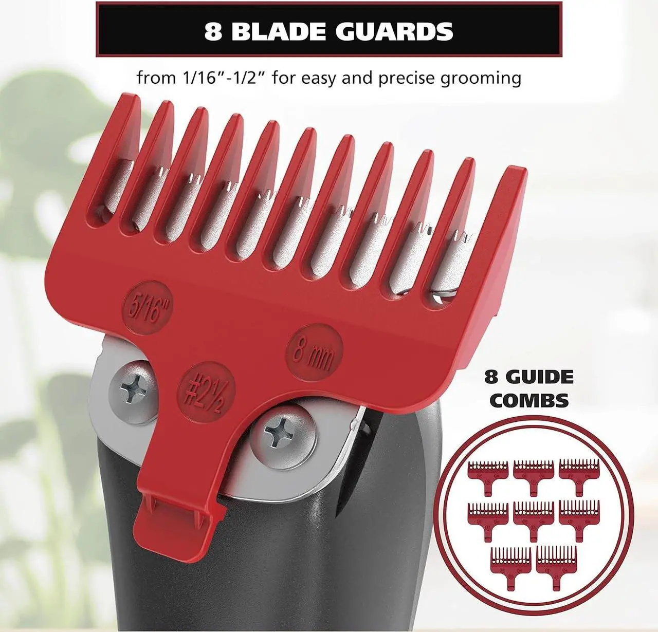 Alt view image 5 of 7 - Wahl Edge Pro Bump Free Corded Beard Trimmer for Men Touch Up Trimmer & Grooming Detailer Kit  Perfect for Edging Beards, Mustaches, Hair, & Stubble,  Model 9686-300