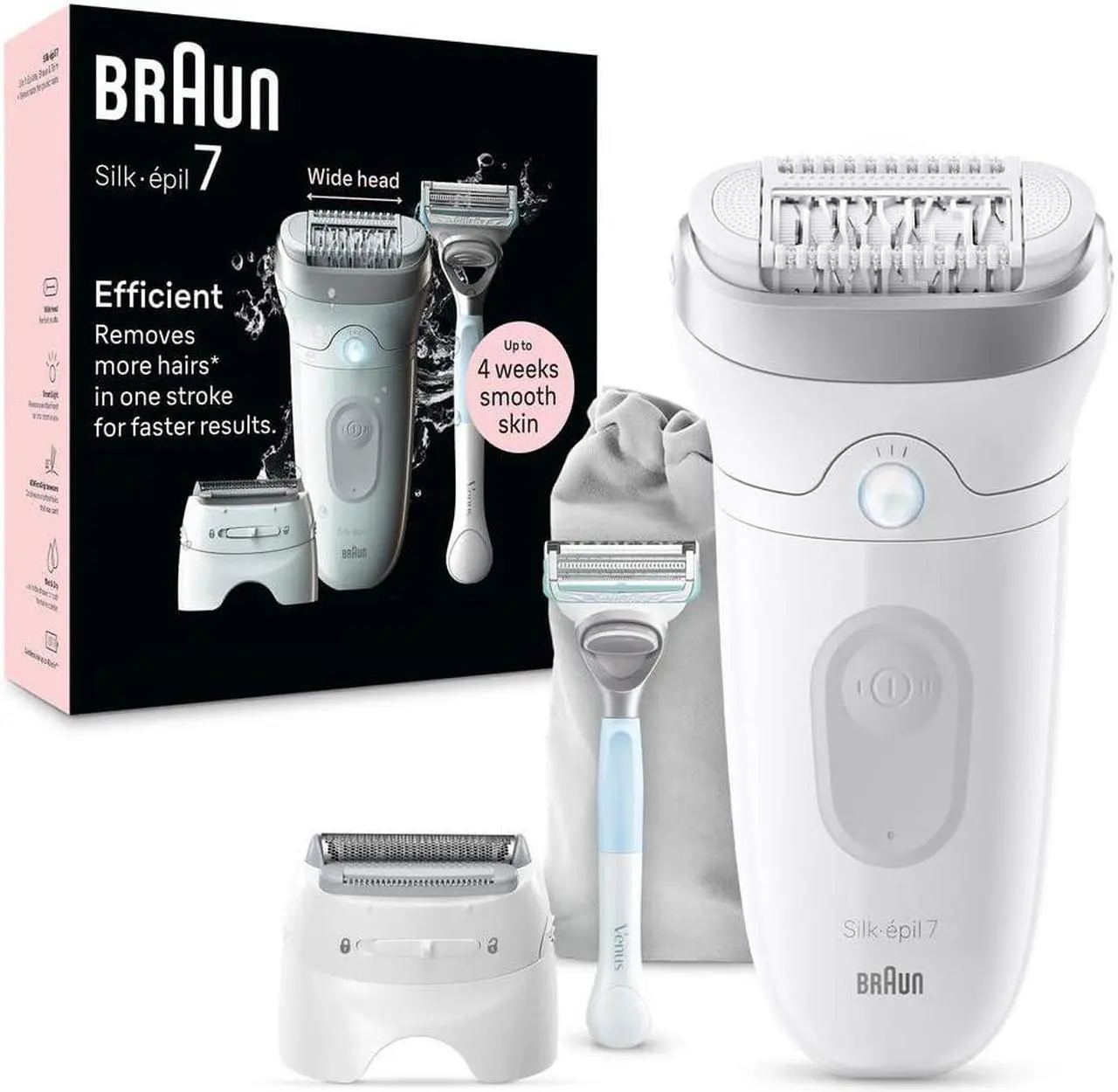 Main image of Braun Silk-épil 7 Epilator, Wet & Dry, Lasting Smooth Skin, SE7-141