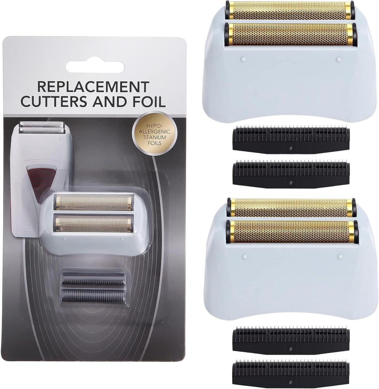 Main image of 2 Pack Pro Shaver Replacement Foil and Cutters Compatible with Andis 17150(TS-1)/17155/17200 Shaver for ProFoil & Lithium Shaver, Golden