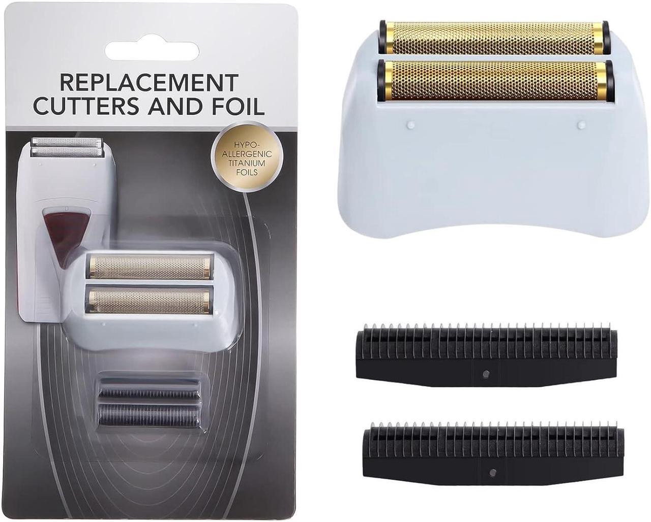 Alt view image 6 of 6 - 2 Pack Pro Shaver Replacement Foil and Cutters Compatible with Andis 17150(TS-1)/17155/17200 Shaver for ProFoil & Lithium Shaver, Golden