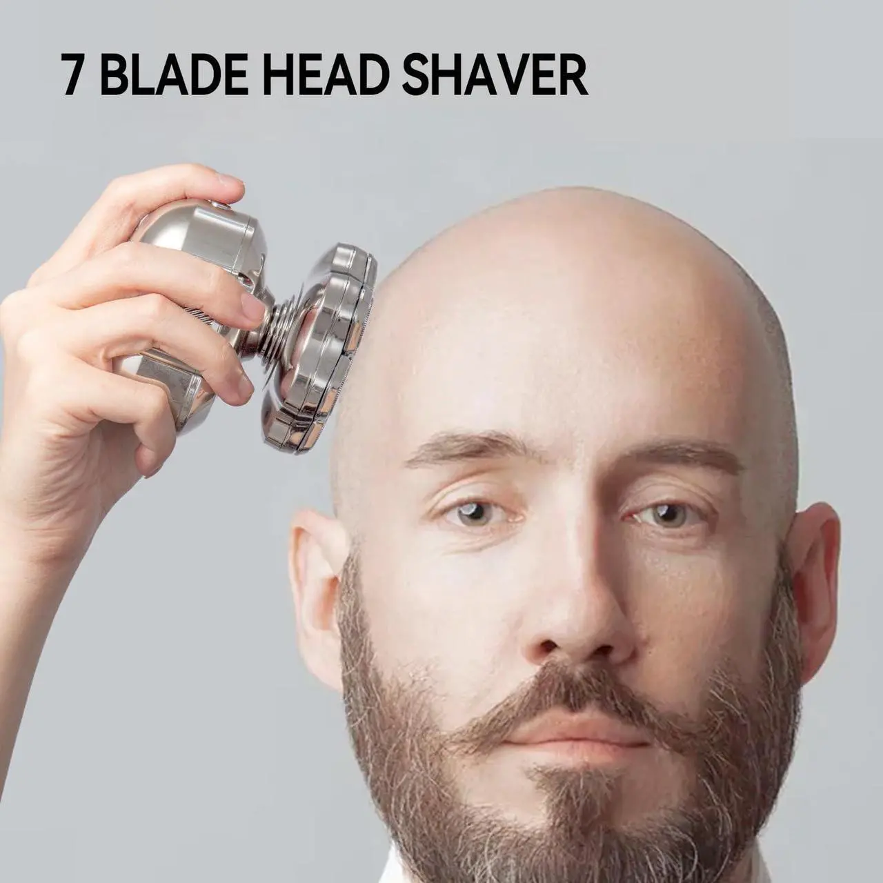 Alt view image 5 of 5 - Magnetic Head Shaver Replacement Heads, Electric Razor Replacement Heads, 7D Shaver Replacement Blade Men Replacement, Head Shaver for Bald Men