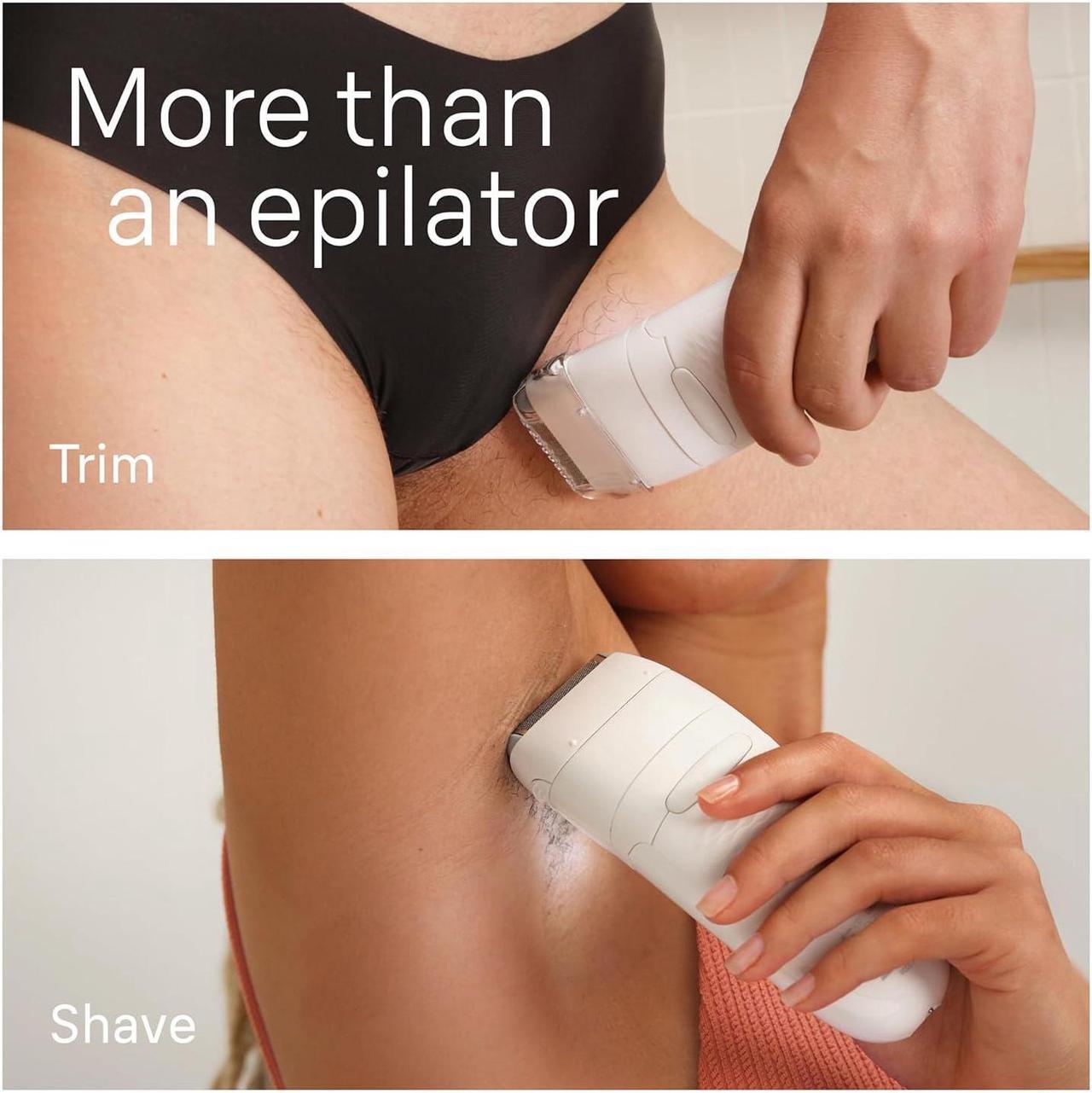Alt view image 7 of 7 - Braun Epilator Silk-épil 7, Hair Removal Device, Women Shaver & Trimmer, Wet and Dry, Wide Head, includes Shaver Head and Trimmer Comb, SE7-041, Silver