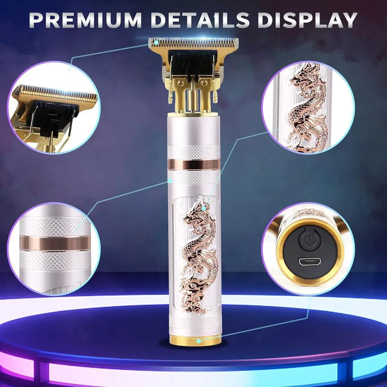 Alt view image 2 of 6 - KEMEI Professional Hair Clippers for Men Pro Li Grooming Beard Trimmer Shavers Close Cutting Salon Cordless Rechargeable Quiet, KM-762