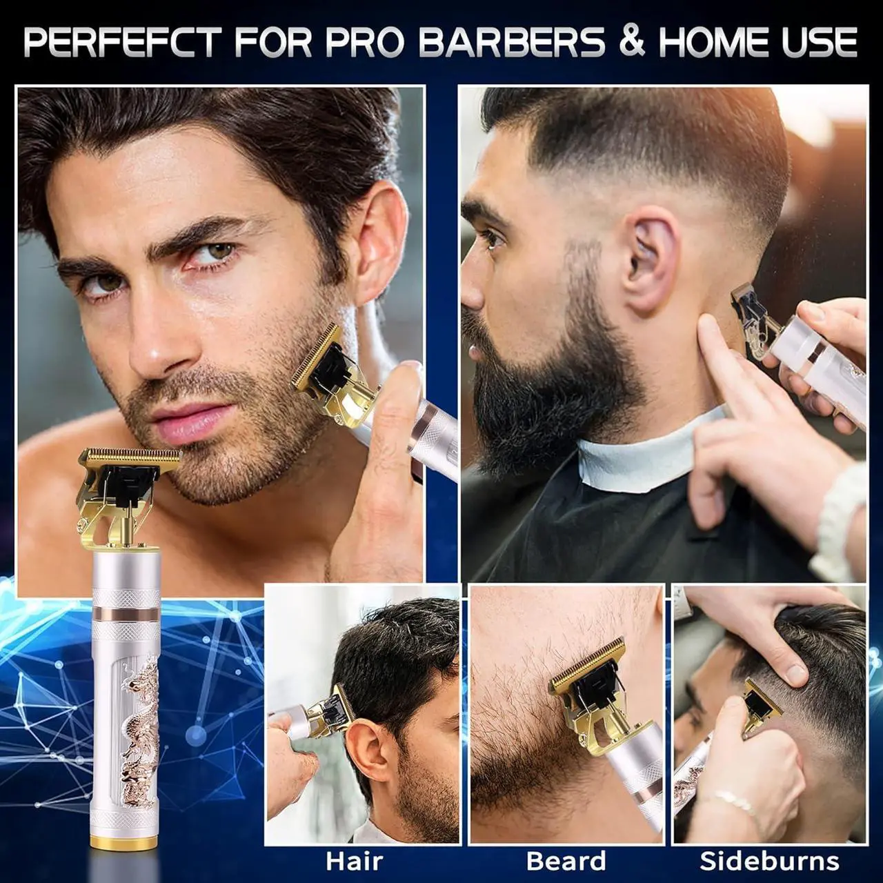 Alt view image 3 of 6 - KEMEI Professional Hair Clippers for Men Pro Li Grooming Beard Trimmer Shavers Close Cutting Salon Cordless Rechargeable Quiet, KM-762