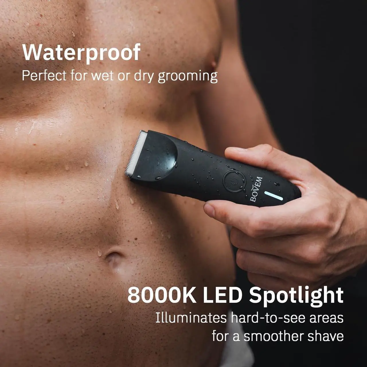 Alt view image 3 of 7 - BOVEM Globe Trimmer 2.0 Electric Razor for Men Pubic Hair, Body Hair Trimmer, Groin Hair Trimmer For Men, Balls Trimmer Men Electric Shaver, Mens Grooming Kit  Body, Face, Groin & Beard Hair Clippers
