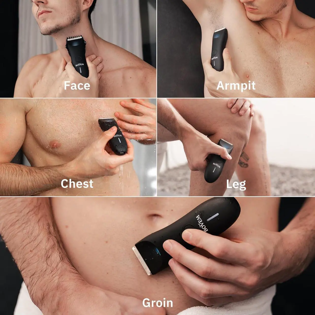 Alt view image 4 of 7 - BOVEM Globe Trimmer 2.0 Electric Razor for Men Pubic Hair, Body Hair Trimmer, Groin Hair Trimmer For Men, Balls Trimmer Men Electric Shaver, Mens Grooming Kit  Body, Face, Groin & Beard Hair Clippers