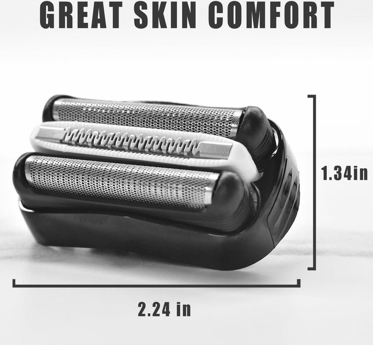 Alt view image 2 of 5 - 32B Replacement Shaver Head for Braun Series 3,Shaving Razor Head Suitable for Braun S3 3000s 3010s 3020s 3030s 3040s 3050cc 3070cc 3080s 3090cc 310s 320 330 340 350cc ect (2PCS)