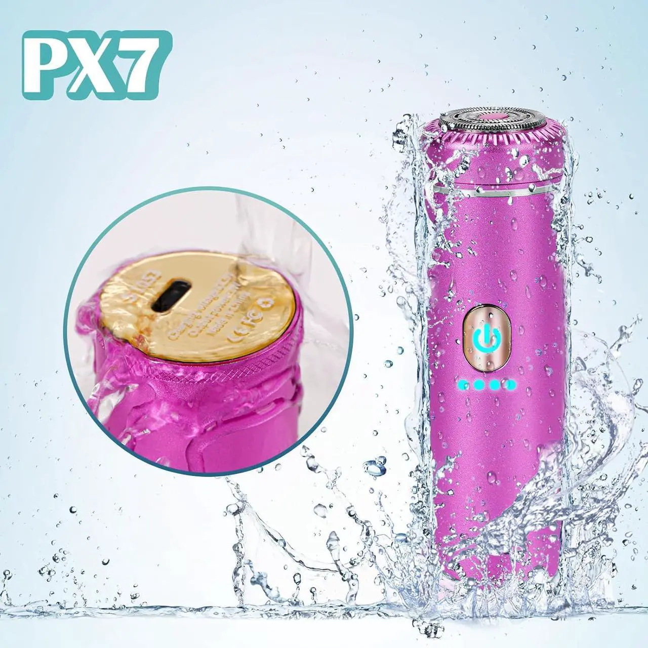 Alt view image 2 of 7 - Electric Razors for Women IPX7 Waterproof USB Rechargeable Facial Hair Removal for Women,face razors for women Powerful, epilators Painless remove hair travel travel essentials for women