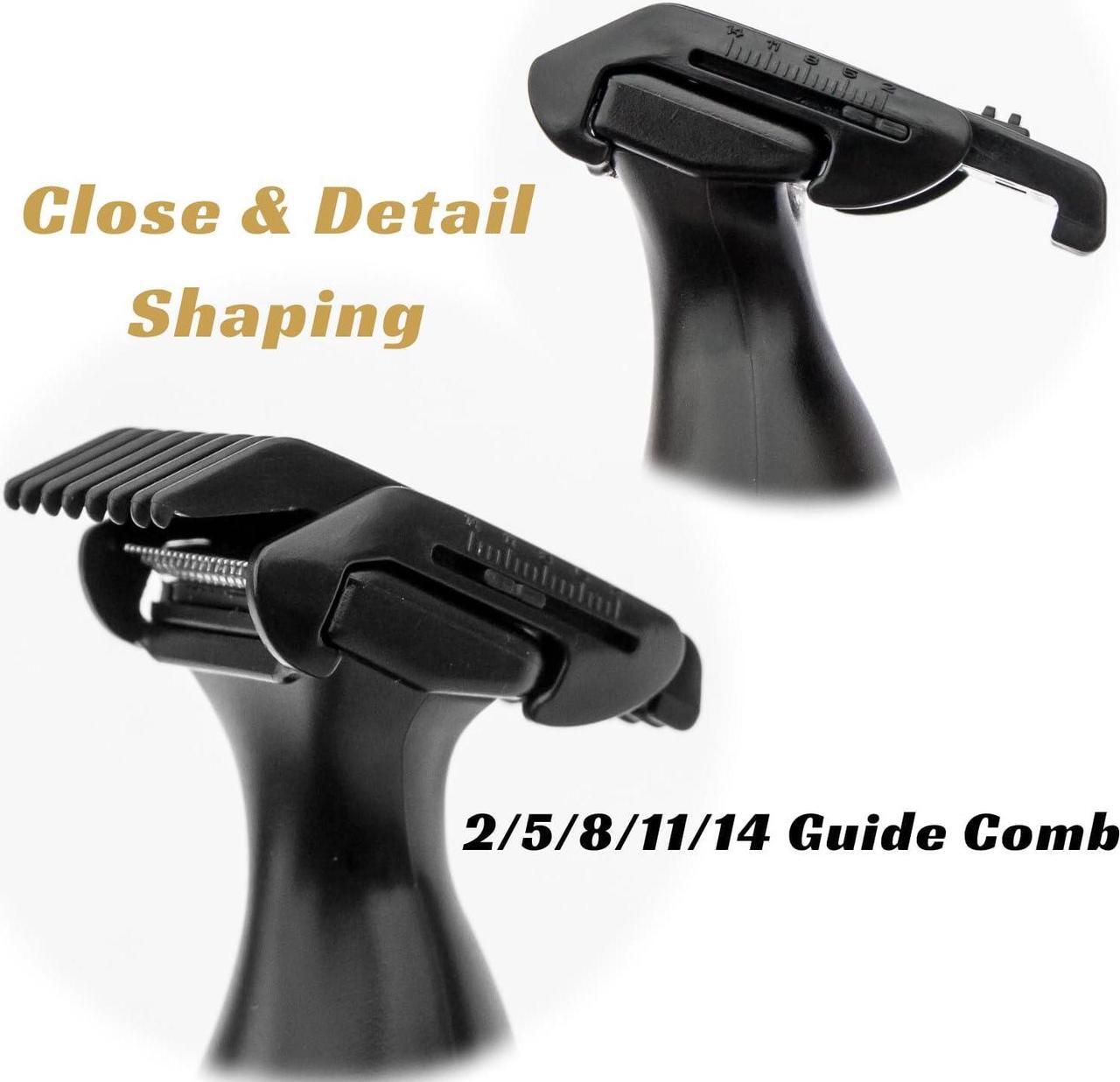 Alt view image 5 of 7 - URBANER Mustache Edger, Battery Operated, Waterproof Compact Beard Trimmer for Men, Portable Clipper for Travel Grooming, Gift for Men, Length Adjustable, Gifts MB-042