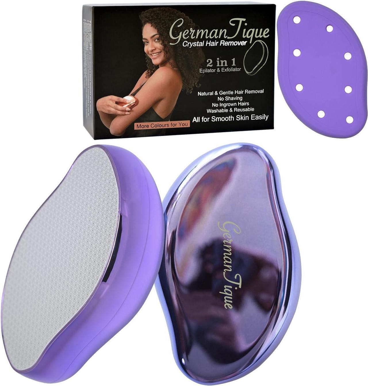 Main image of Crystal Hair Eraser,Natural Crystal Hair Remover,Reusable Painless Nano Glass Hair Removal Device without Shaver,Gentle Crystal Epilator and Exfoliator for Soft Silky Skin(Violet)