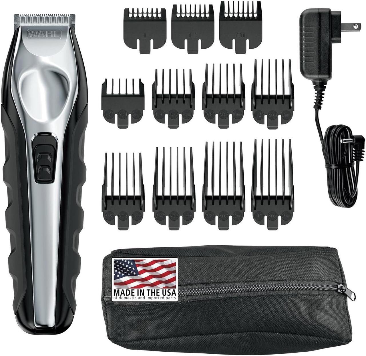 Main image of Wahl USA Lithium Ion Total Beard Trimmer for Men with 11 Guide Combs for Easy Trimming, Detailing, & Grooming  Model 9888