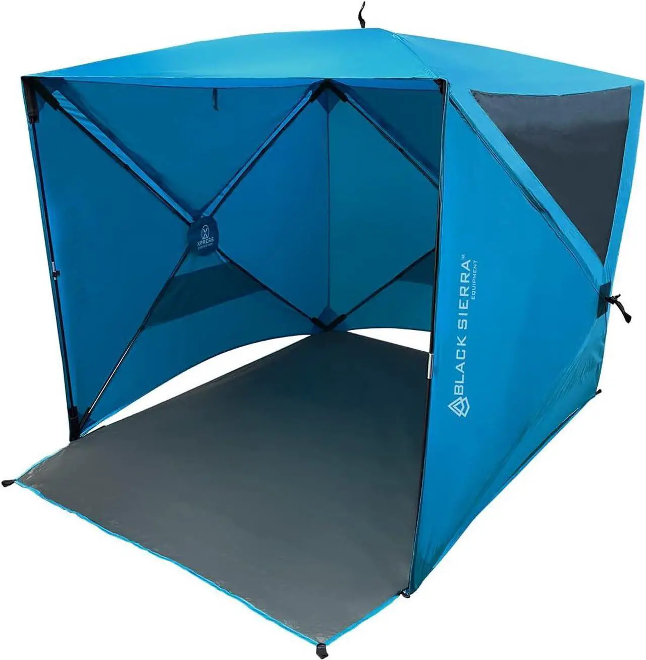 Main image of Black Sierra Beach Tent with UPF 50+ Sun Protection, Easy Set Up Sun Shelter, Portable Lawn Canopy with Carry Bag, Outdoor Pop Up Cabana Shade for The Beach, Backyard, Sports, RV