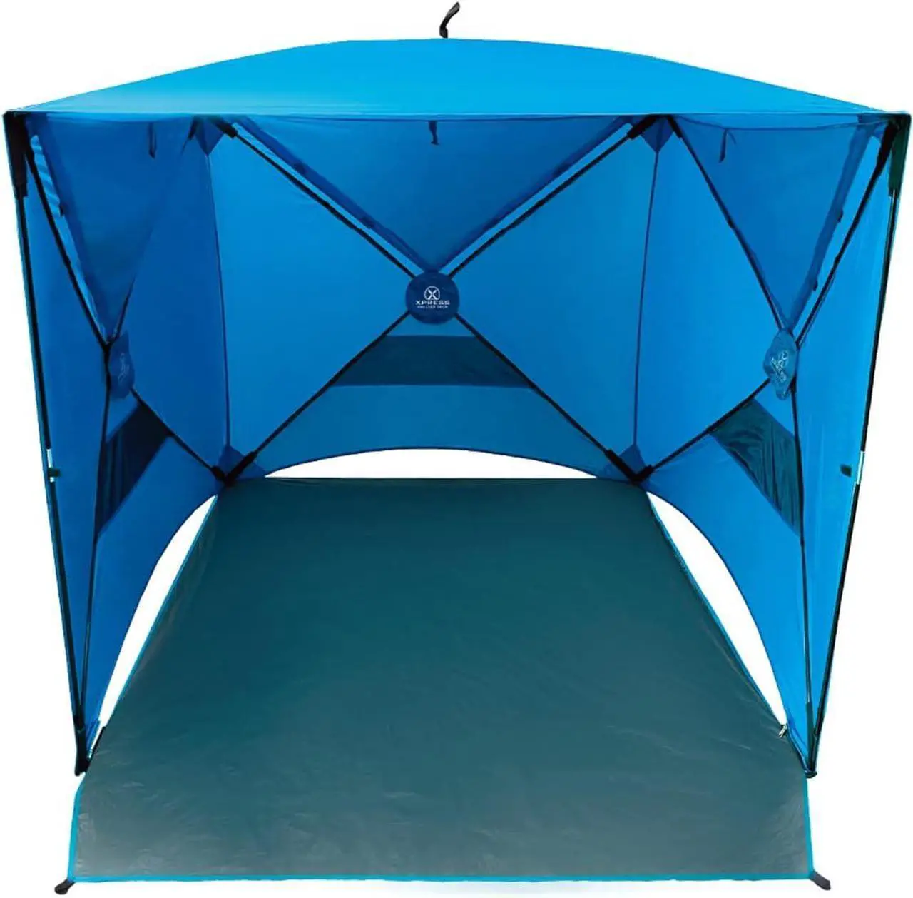 Alt view image 6 of 7 - Black Sierra Beach Tent with UPF 50+ Sun Protection, Easy Set Up Sun Shelter, Portable Lawn Canopy with Carry Bag, Outdoor Pop Up Cabana Shade for The Beach, Backyard, Sports, RV