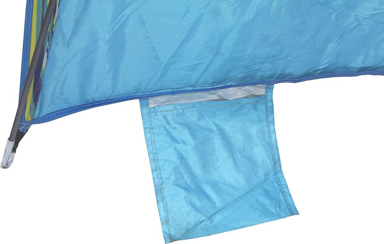 Alt view image 5 of 7 - Texsport Calypso Quick Cabana Beach Sun Shelter Canopy