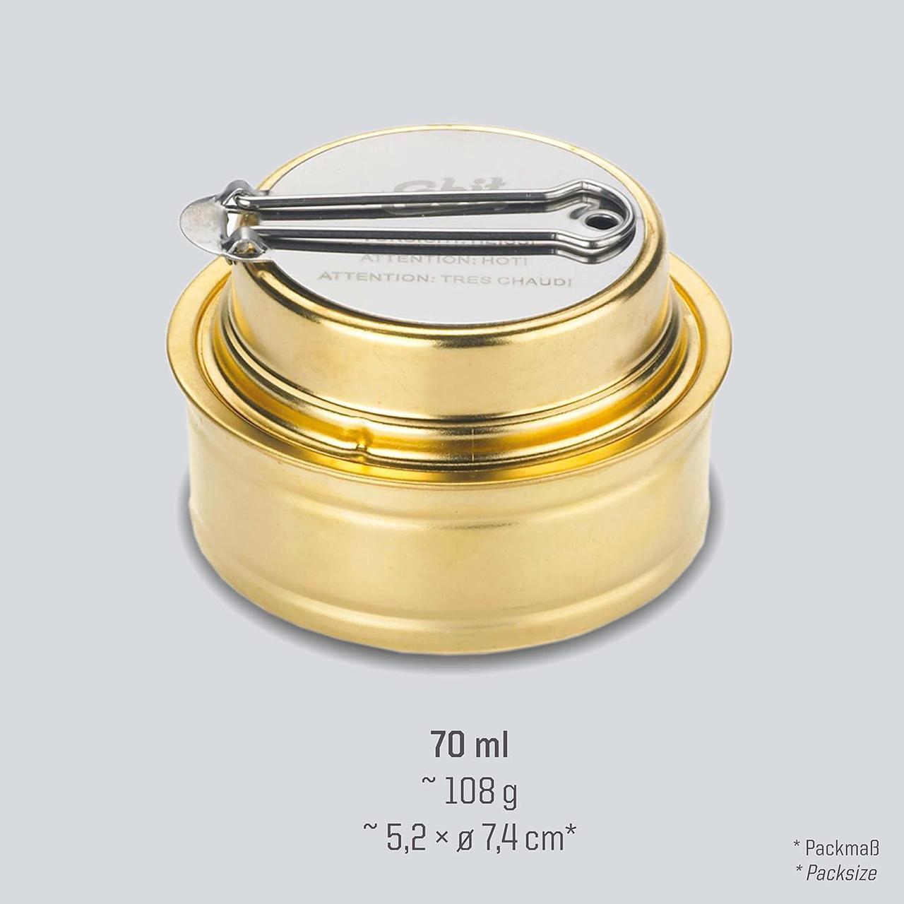 Alt view image 4 of 7 - Esbit Brass Alcohol Burner Camping Stove with Variable Temperature Control