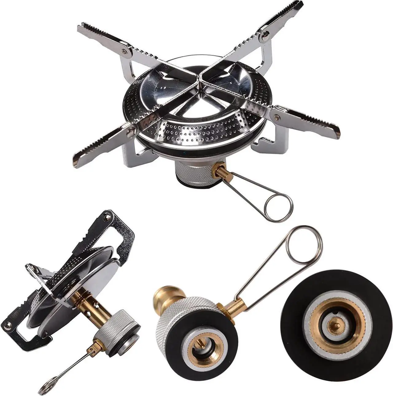 Alt view image 5 of 7 - Lightweight Outdoor Camping Stove Foldable Gas Stove Cookout Burner Backpacking Cooking Stove,Camping Backpacking Stoves