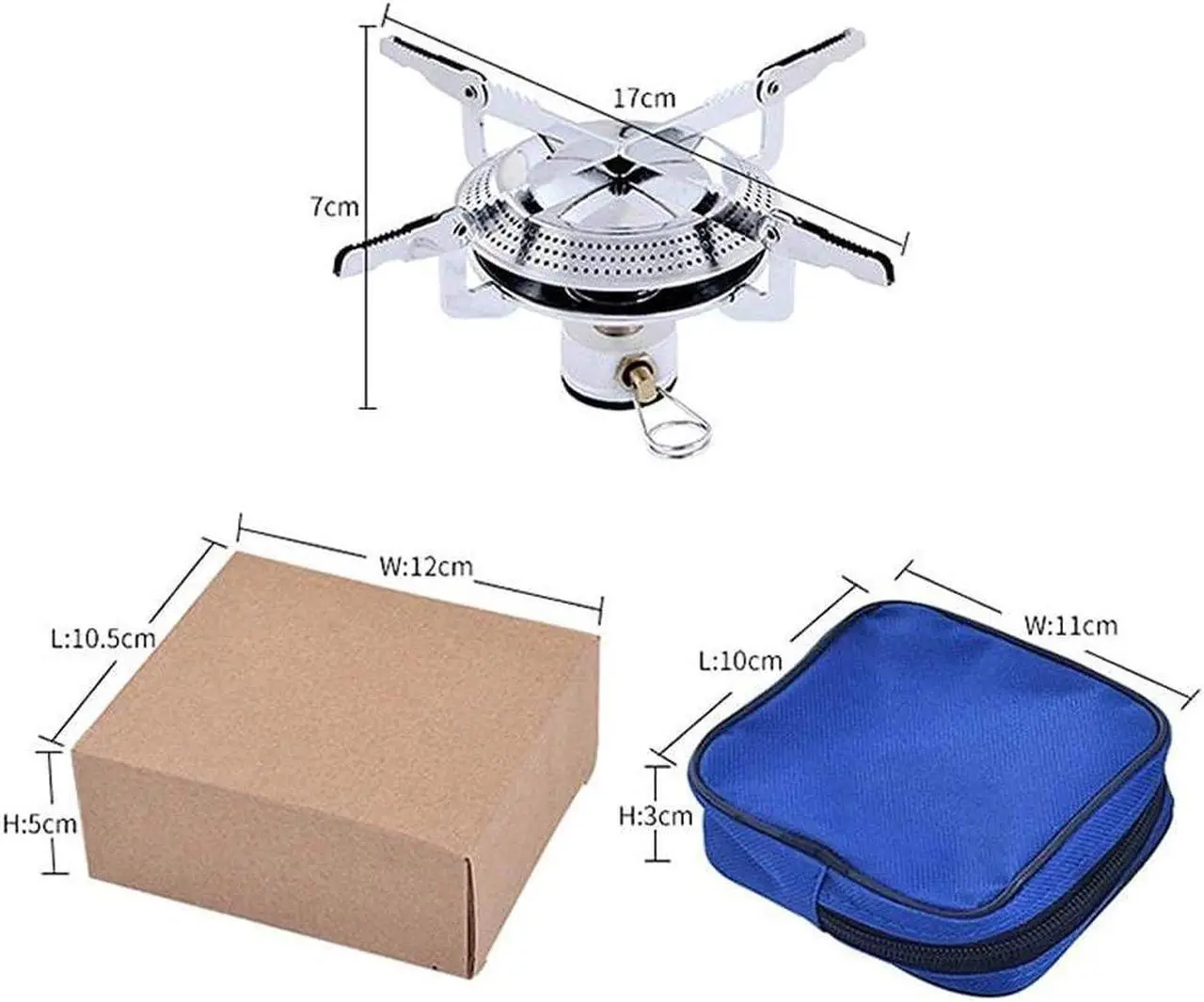 Alt view image 6 of 7 - Lightweight Outdoor Camping Stove Foldable Gas Stove Cookout Burner Backpacking Cooking Stove,Camping Backpacking Stoves