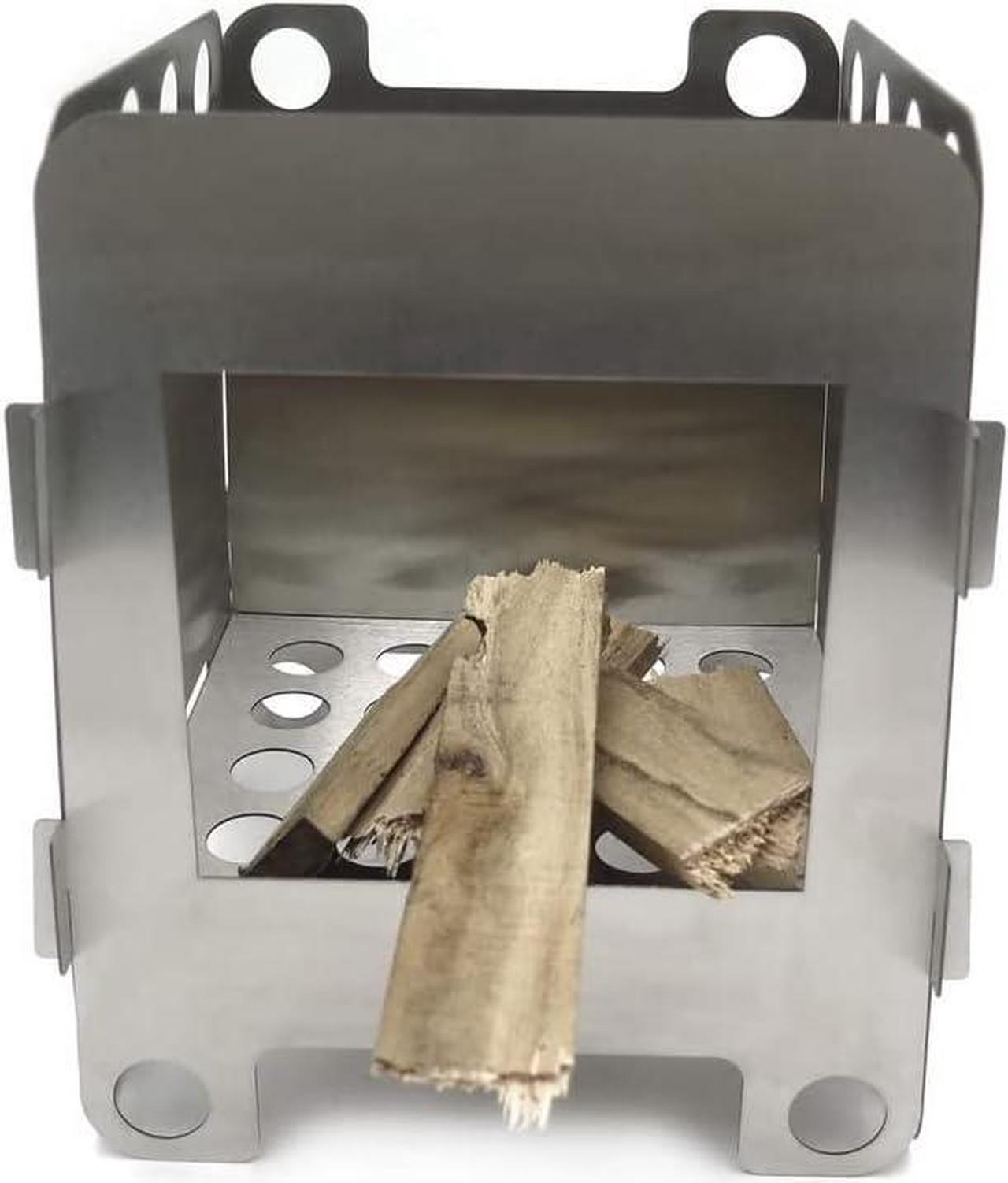 Main image of HTTMT- ET-Cook002-M- Portable Camping Wood Stove Backpacking Folding Lightweight Pocket Stove