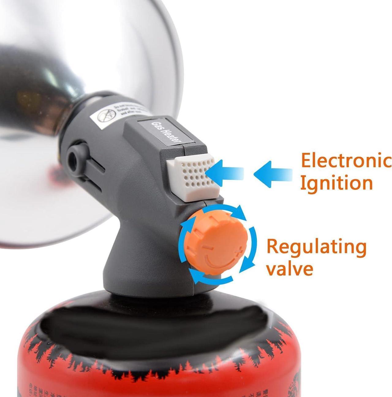 Alt view image 3 of 7 - GEERTOP Portable Mini Camping Heater Outdoor Propane Gas Heating Stove for Hiking Backpacking Ice Fishing Travel