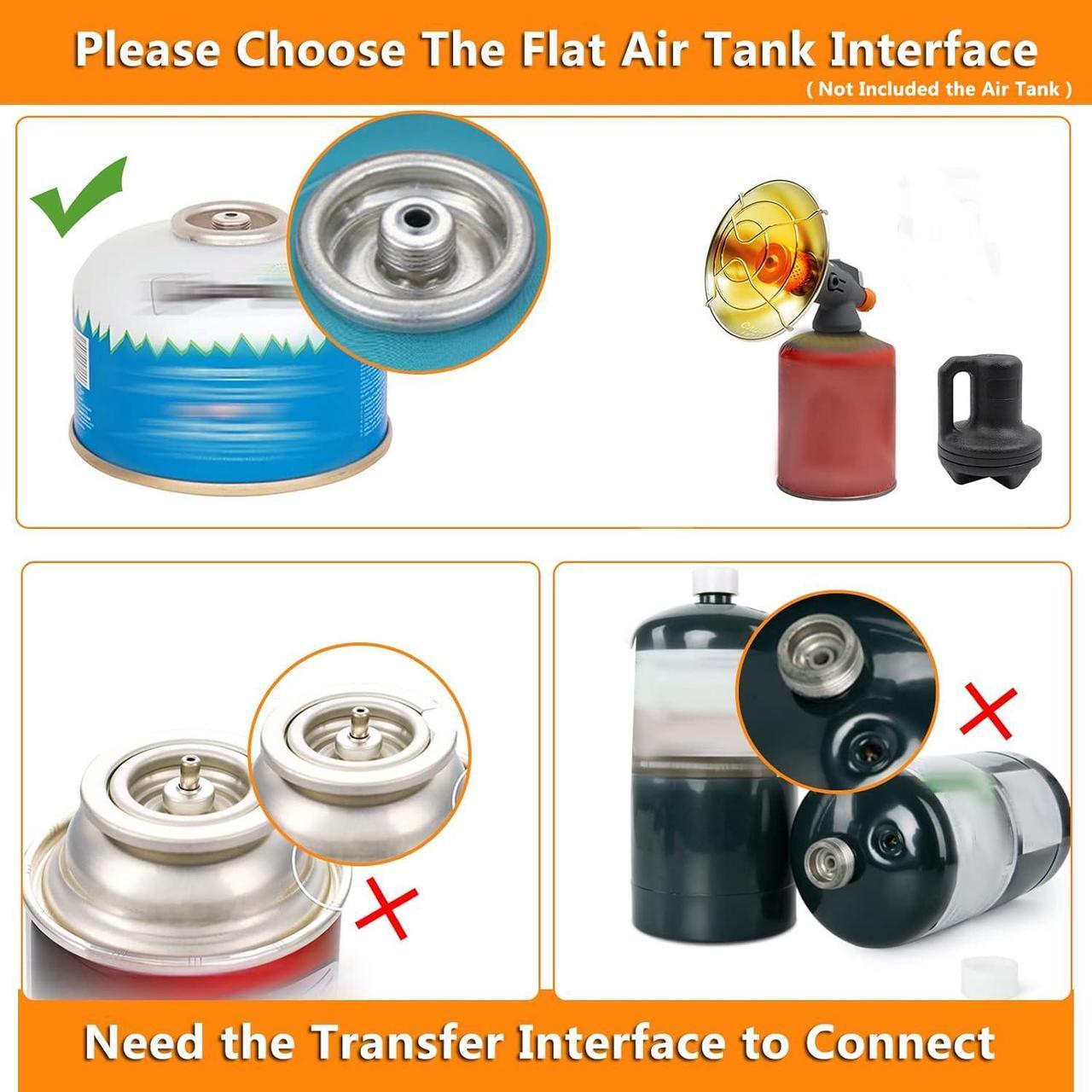 Alt view image 6 of 7 - GEERTOP Portable Mini Camping Heater Outdoor Propane Gas Heating Stove for Hiking Backpacking Ice Fishing Travel