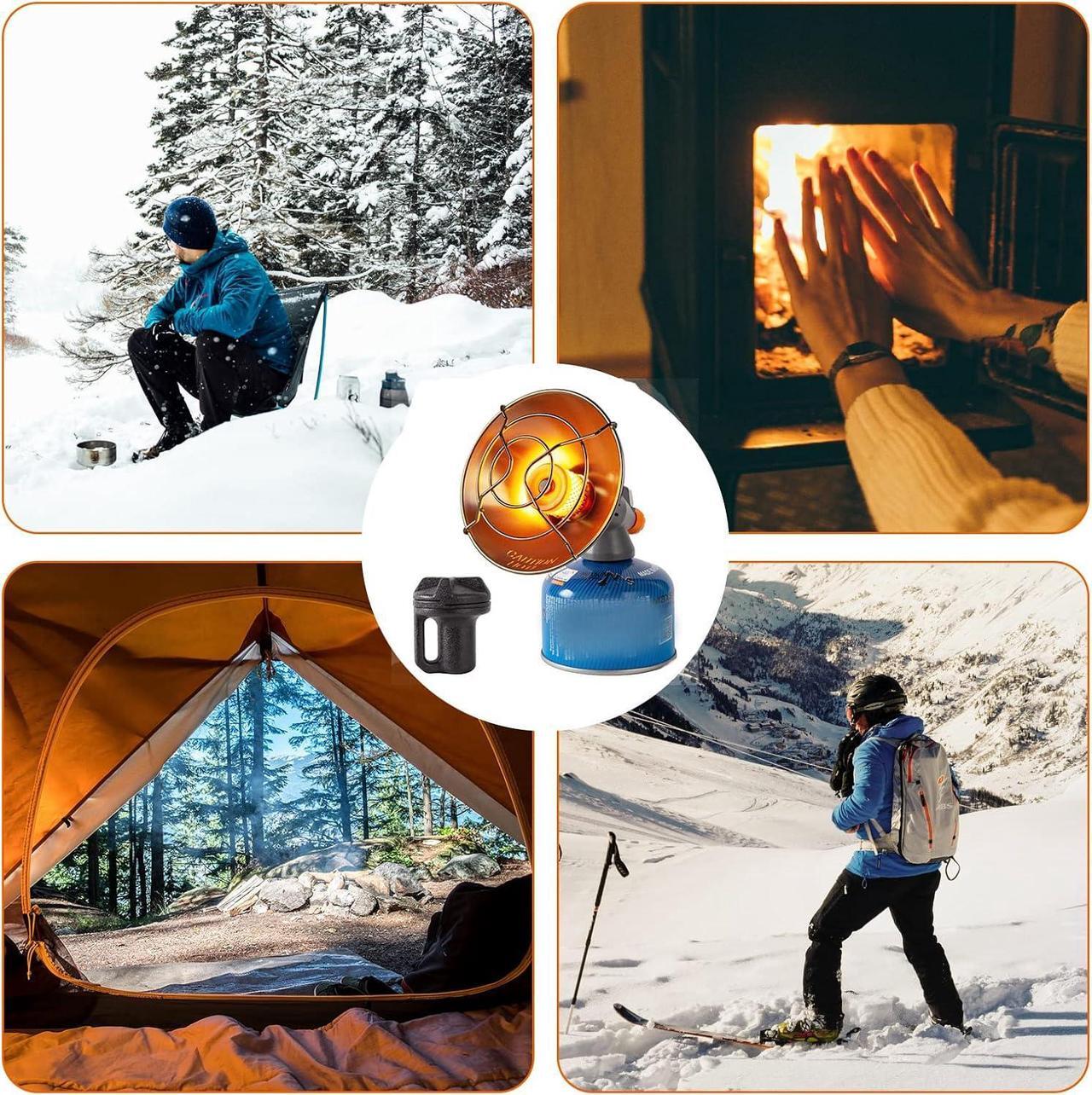 Alt view image 7 of 7 - GEERTOP Portable Mini Camping Heater Outdoor Propane Gas Heating Stove for Hiking Backpacking Ice Fishing Travel
