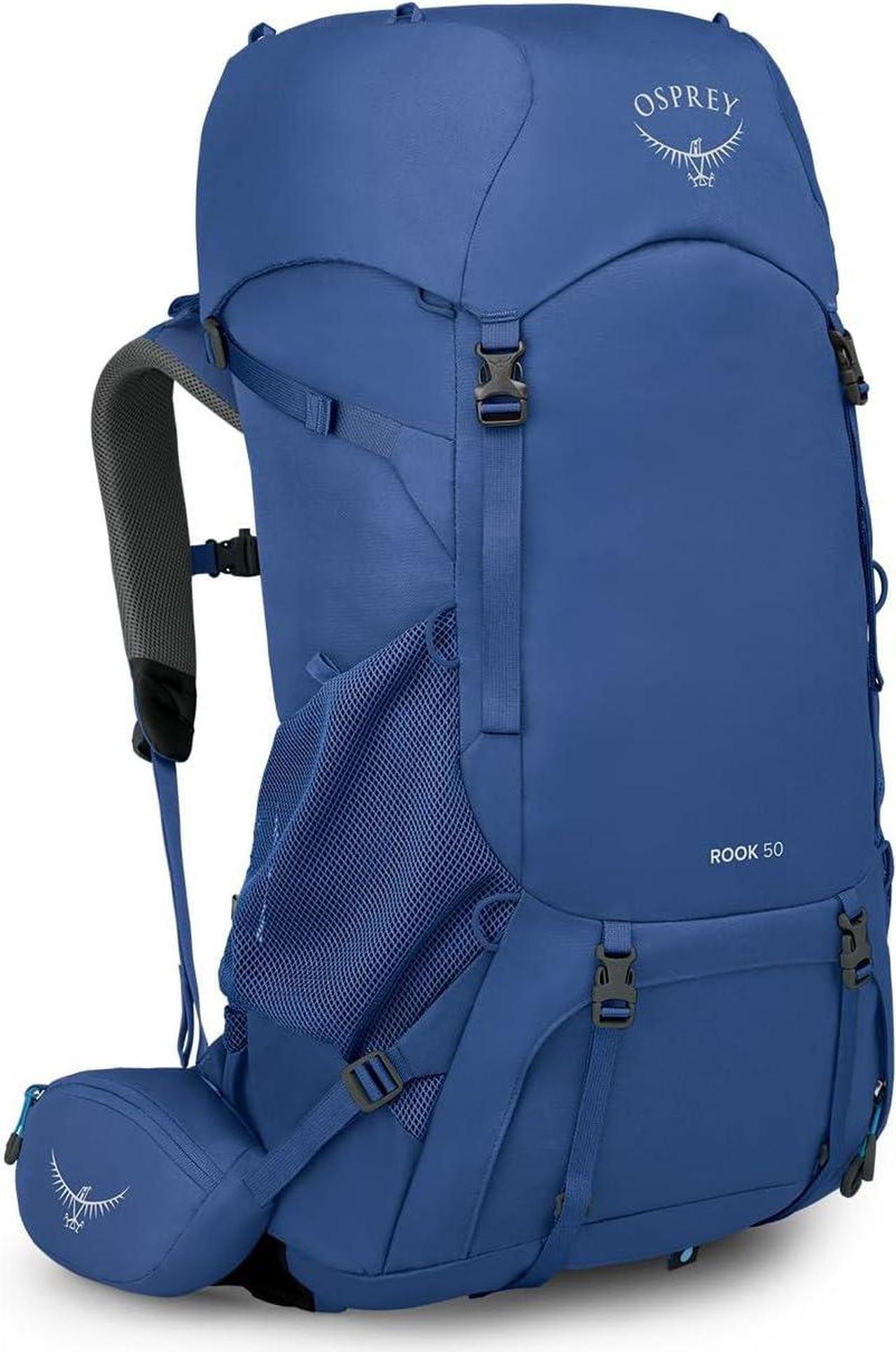 Main image of Osprey Rook 50L Men's Backpacking Backpack, Astology Blue/Blue Flame