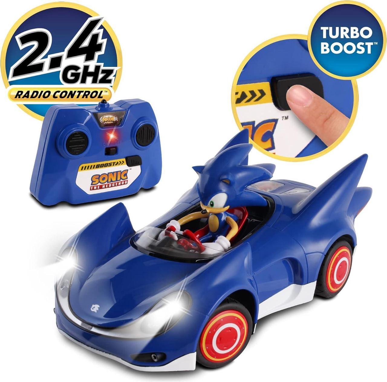 Alt view image 3 of 7 - NKOK Sonic and Sega All Stars Racing Remote Controlled Car - Sonic The Hedgehog, for Ages 6 and up, Allows Children to Pretend to Drive and Have Fun at The Same Time!