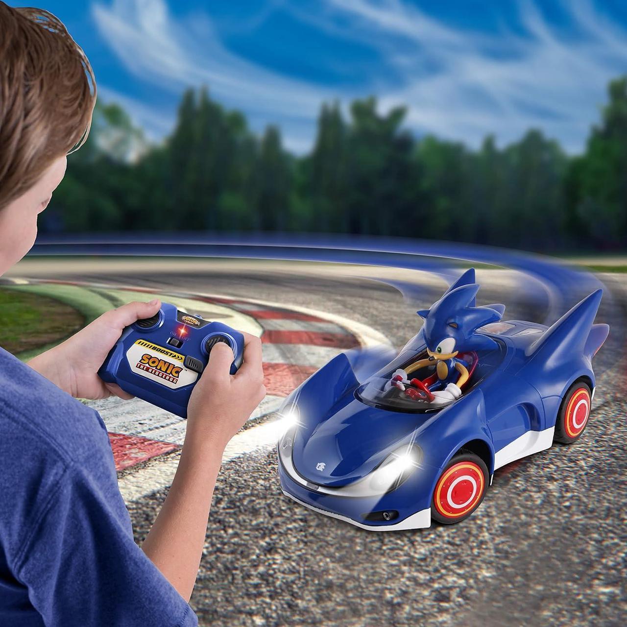 Alt view image 4 of 7 - NKOK Sonic and Sega All Stars Racing Remote Controlled Car - Sonic The Hedgehog, for Ages 6 and up, Allows Children to Pretend to Drive and Have Fun at The Same Time!