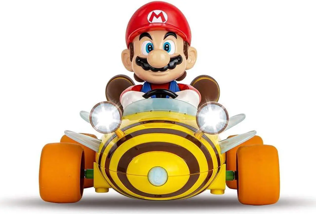 Alt view image 7 of 7 - Carrera 181064 RC Official Licensed Mario Kart Bumble V Mario 1:18 Scale 2.4 GHz Remote Radio Control Car with Rechargeable LiFePO4 Battery - Kids Toys Boys/Girls