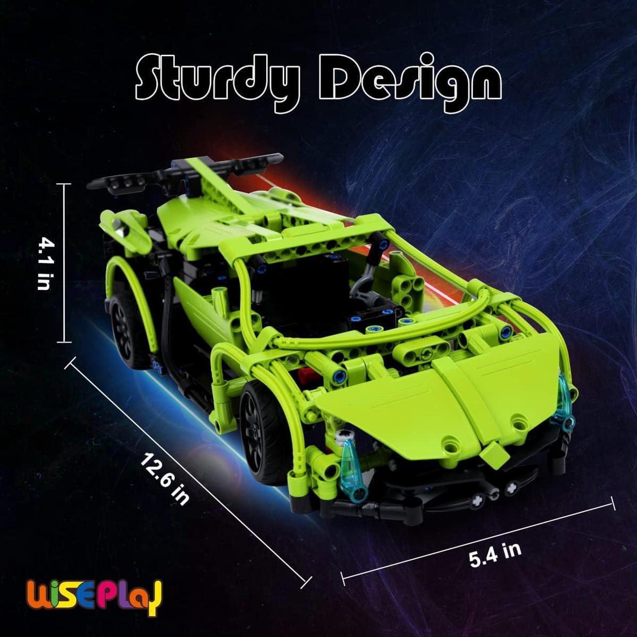 Alt view image 6 of 7 - WISEPLAY Remote Control Car Building Kit, 453PCS Stem Toy for Kids Age 8-10, Great RC Car for 10-Year-Old Boys & Girls, Excellent Gift Idea