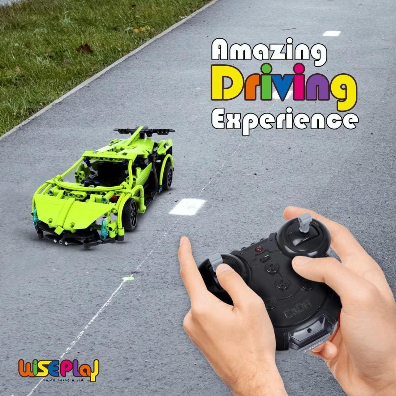 Alt view image 5 of 7 - WISEPLAY Remote Control Car Building Kit, 453PCS Stem Toy for Kids Age 8-10, Great RC Car for 10-Year-Old Boys & Girls, Excellent Gift Idea