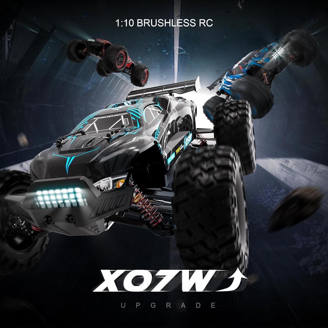 Alt view image 6 of 6 - Hosim 1:10 Brushless RC Cars for Adults, 68+KMH Remote Control Car Fast, 4WD All Terrain Rc Trucks Off Road Waterproof Hobby Grade Large Racing Buggy Toy Gift Monster Trucks-Upgradeable to 3S Battery