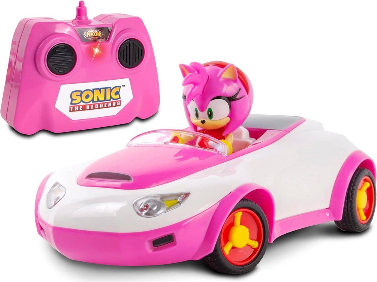 Main image of Sonic Team Sonic Racing RC: Amy Rose - NKOK (683), 1:28 Scale 2.4GHz Remote Controlled Car, 6.5' Compact Design, Officially Licensed Sega Sonic The Hedgehog, Battery Powered, Ages 6+