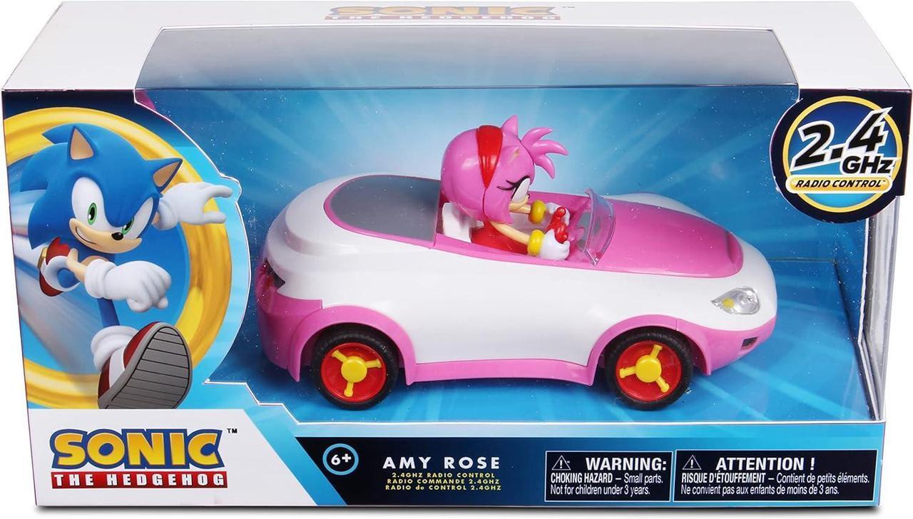 Alt view image 2 of 7 - Sonic Team Sonic Racing RC: Amy Rose - NKOK (683), 1:28 Scale 2.4GHz Remote Controlled Car, 6.5' Compact Design, Officially Licensed Sega Sonic The Hedgehog, Battery Powered, Ages 6+