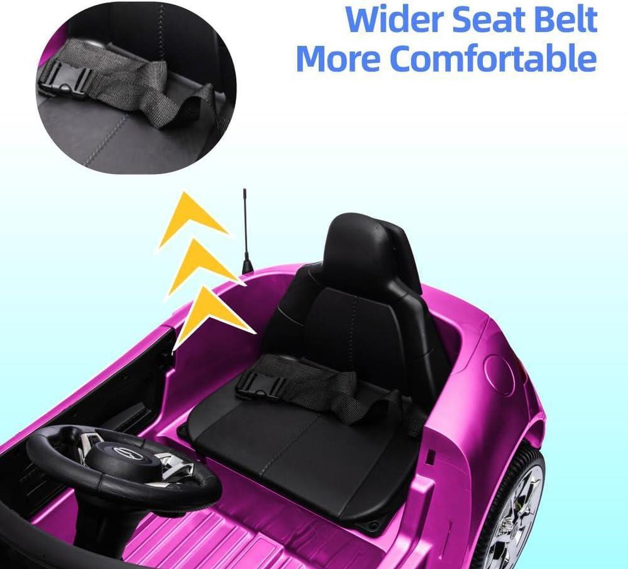 Alt view image 4 of 7 - 12V Ride on Car, Licensed Mazda MX-5 Electric Car for Kids, 12V Ride on Toys, Kids Cars with Parent Remote Control, Lights, Music-Pink