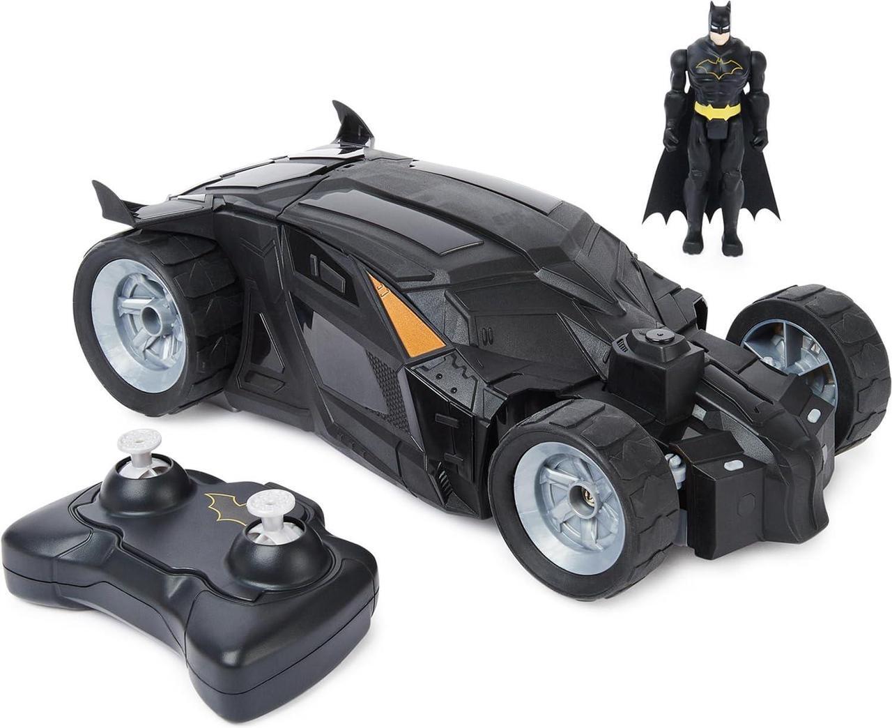 Main image of DC Comics, Batman Batmobile Remote Control Car, Easy to Drive, Compatible with Batman Figures, Kids Toys for Boys and Girls Ages 4 and Up
