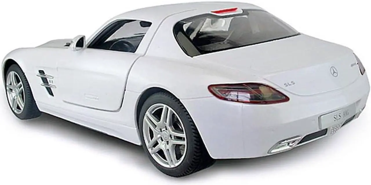 Alt view image 4 of 7 - RASTAR Benz Remote Control Car |1:14 RC Mercedes Benz SLS AMG Model Car Toy Car for Kids, Open Doors by Manual - White 2.4GHz