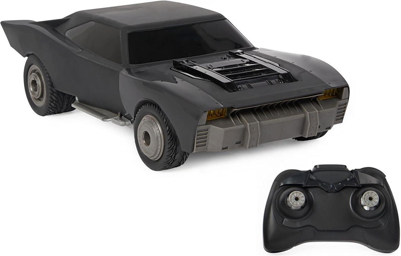 Alt view image 2 of 7 - DC Comics, The Batman Turbo Boost Batmobile, Remote Control Car with Official Batman Movie Styling Kids Toys for Boys and Girls Ages 4 and Up