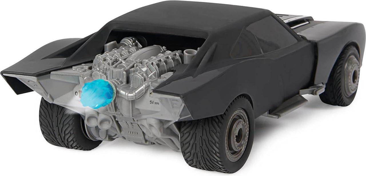 Alt view image 4 of 7 - DC Comics, The Batman Turbo Boost Batmobile, Remote Control Car with Official Batman Movie Styling Kids Toys for Boys and Girls Ages 4 and Up