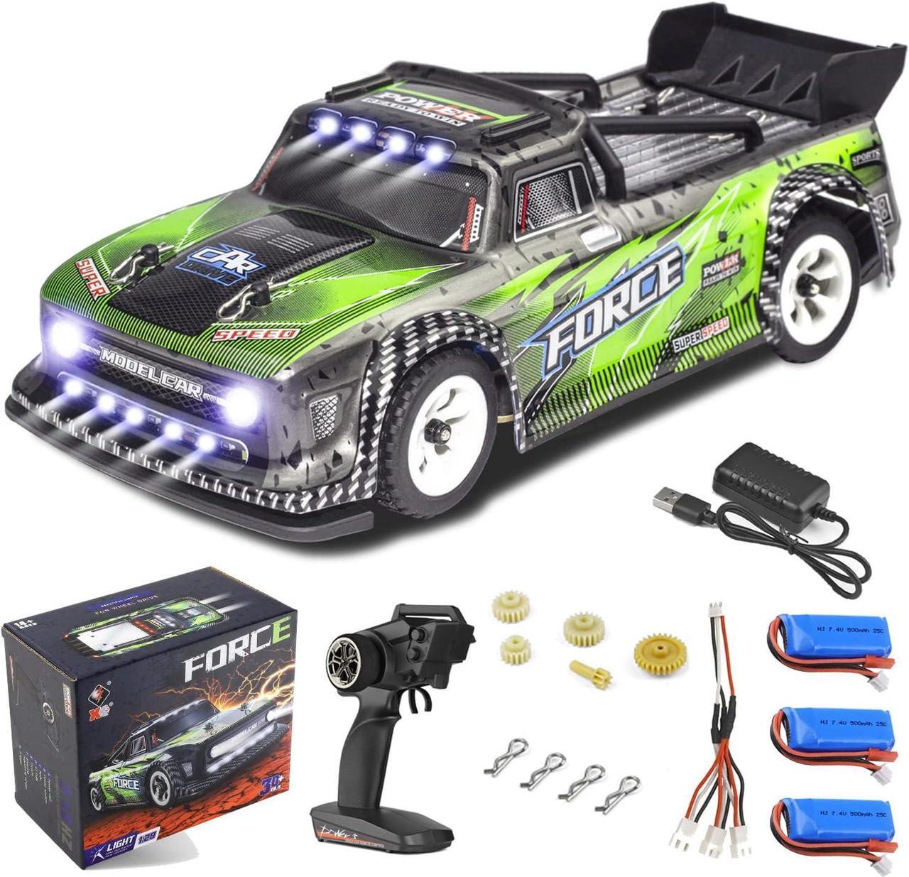 Main image of Wltoys 284131 RC Cars 1/28 Mini Drift RC Car with 3pcs Upgraded 500mah Battery 30km/h RC Drift Cars 130 Brushed Motor 2.4GHz Remote Control Car LED Car Lamp 4WD Micro RC Drift Car for Adults Gifts