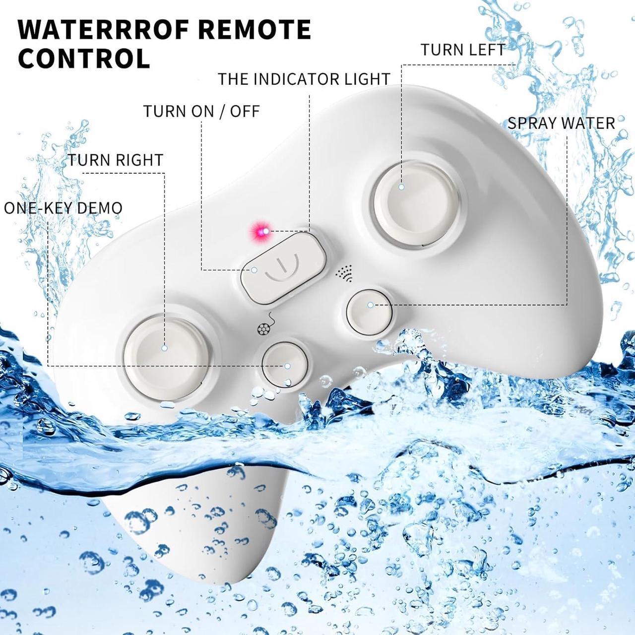 Alt view image 5 of 6 - Bennol 2.4Ghz Remote Control Shark Toys for Boys Kids, 1:18 Scale High Simulation Shark for Pool, Electric RC Shark Fish Toys with Light & Spray Water Function for 4 5 6 7 8 9 Year olds Kid Boys Girls