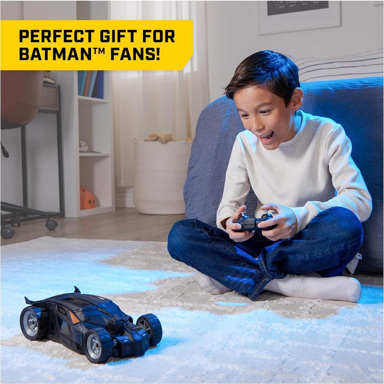 Alt view image 6 of 7 - DC Comics, Batman Batmobile Remote Control Car, Easy to Drive, Compatible with Batman Figures, Kids Toys for Boys and Girls Ages 4 and Up