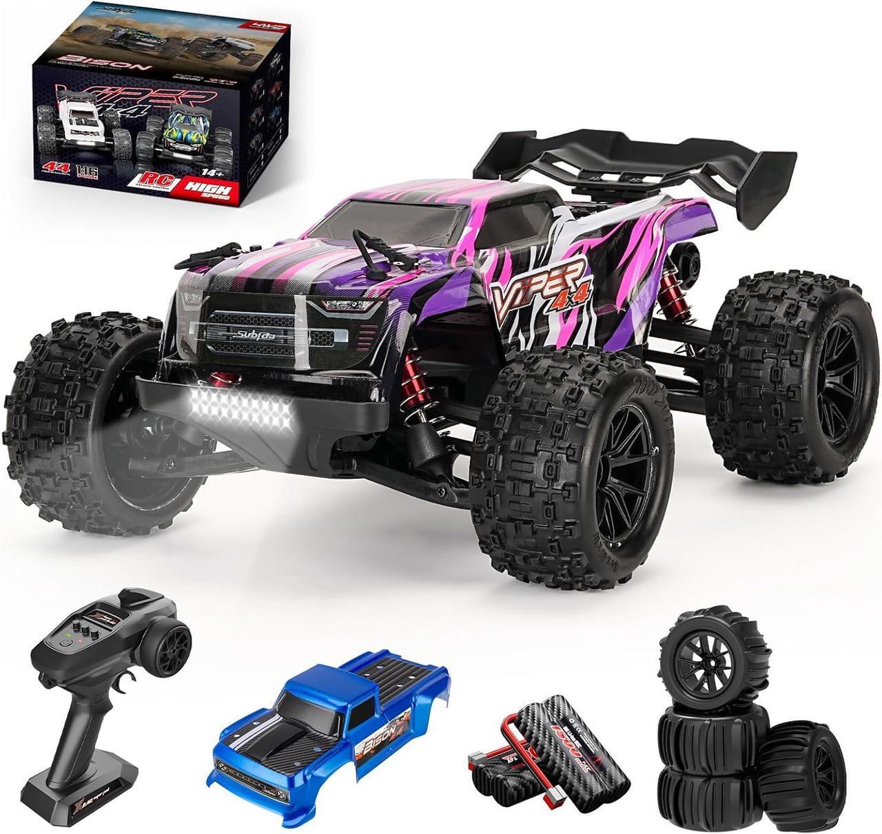 Main image of 1/16 Scale Brushless RC Buggy for Adults, High Speed Fast Up to 37 MPH Remote Control Off-Road RC Car, 4X4 RTR All Terrains RC Truck, Hobby RC Electric Vehicle Car for Snow,Sand & Mud(S909)