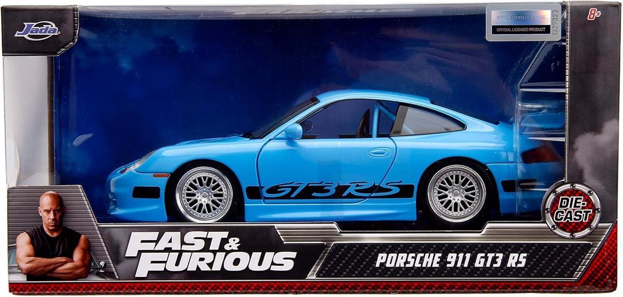 Alt view image 2 of 7 - Jada Toys Fast & Furious Brian's Porsche 911 GT3 RS 1:24 Die-cast Car, Toys for Kids and Adults