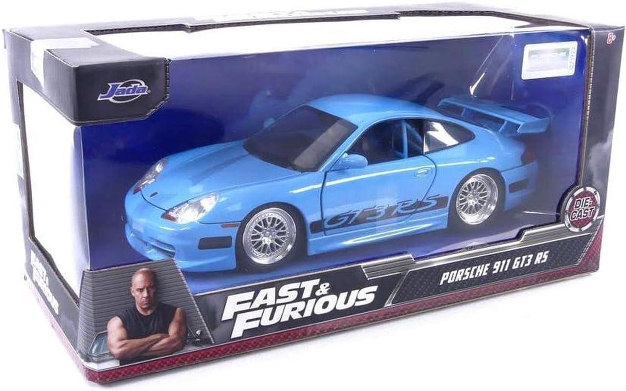 Alt view image 6 of 7 - Jada Toys Fast & Furious Brian's Porsche 911 GT3 RS 1:24 Die-cast Car, Toys for Kids and Adults