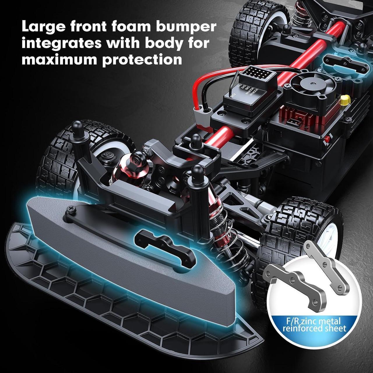 Alt view image 4 of 6 - MJX 14303 1/14 Citroen C3 Fast RC Cars for Adults, Max 40mph Brushless RC Drift Car with Gyro, RTR 4X4 High Speed Licensed RC Rally Car, 2 of 2000 mAh Drifting RC Remote Control Car for Adult