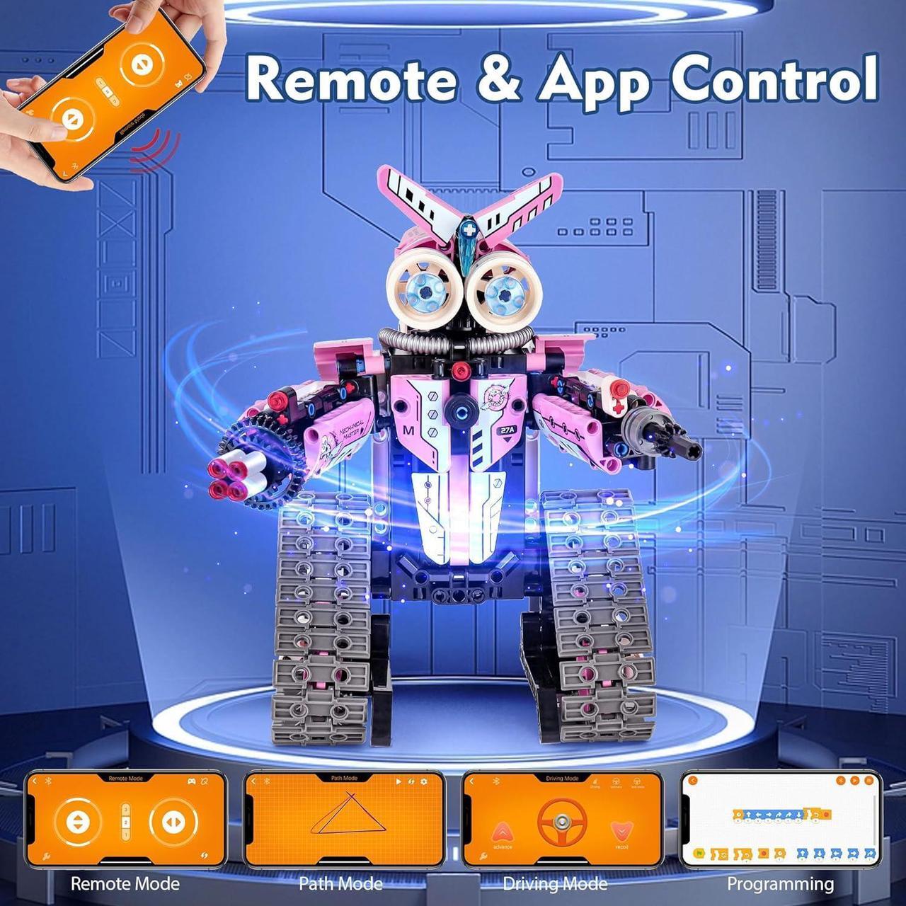 Alt view image 5 of 6 - STEM Projects Robot Building Toys for Kids Ages 7-9 8-12 Years Old, Girls 3 in 1 Remote Control Robotics Kit, Educational Science Coding Car Set, Best Birthday